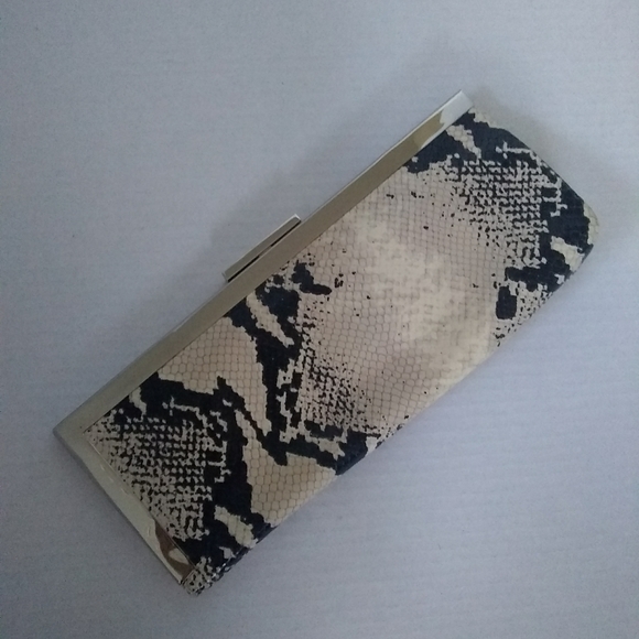 Calvin Klein Snakeskin Clutch - Picture 1 of 5